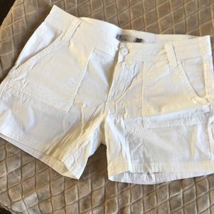 NWOT Prana white cargo shorts